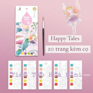(Tặng Kèm Cọ) Tập Thẻ Tô Màu Nén Dùng Chặn Sách Vở Trang Trí DIY