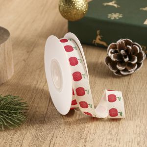 SIERWU Vải pha cotton Ruy băng Giáng sinh Họa tiết Giáng sinh 10 thước Ruy băng cotton Giáng sinh Nhiều mẫu mã Tự làm đồ thủ công Ruy băng trang trí Giáng sinh Làm vòng hoa