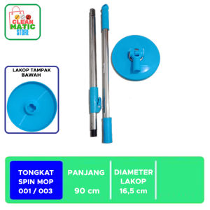 TONGKAT/HANDLE SPIN MOP 001/003 - BIRU