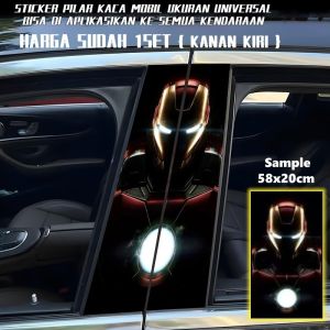 Car B Column Decorative Sticker Personalized Creative B Column Stickers Protection Clown Jinks Decorative Ready Stock111