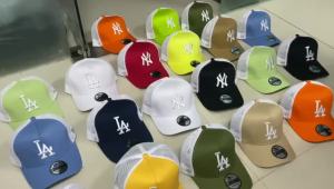 26-27 26-27 LLDu 1.1 Mũ lưỡi trai NY New York Yankees MLB màu kem sô cô la thêu màu kaki nhập khẩu 1