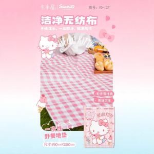 Christmas Gift Halloween Sanrio Disposable Picnic Mat Hello Kitty Kawaii Anime Outdoors Camp Travel Waterproof Environment Protection Thickened Floor Mat