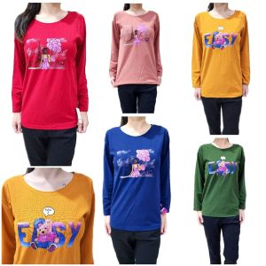Baju Women T-Shirt Long Sleeve Offer Price Free Size