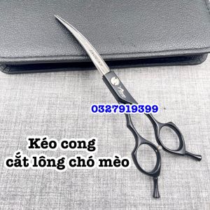 JG Kéo cong cắt tỉa lông chó mèo cao cấp - sắc bén thép không gỉ chuyên biệt lưỡi kéo thon gọn độ bén cao dễ dàng chăm sóc thú cưng
