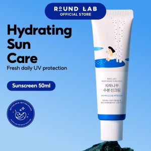 【SG】ROUND LAB Birch Juice Moisturizing Sunscreen SPF 50+ PA++++ 50ml Hydrating & Refreshing&Isolating & UV Protection &Brightening Skin Tone
