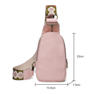 Mens Stylish Crossbody Bag with Zipper Closure Leather Material Suitable for Daily and Travel