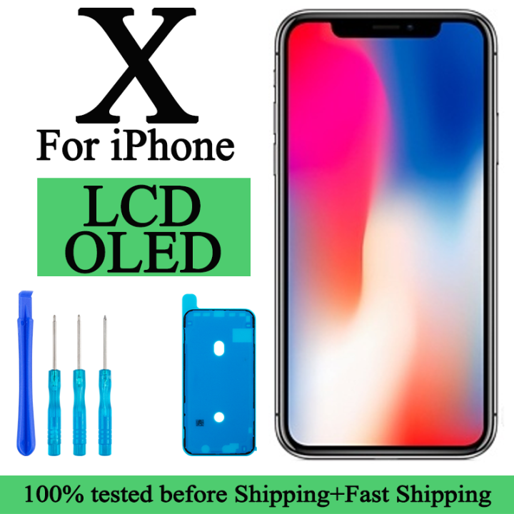 Écran OLED De Remplacement Pour IPhone X (modèles A1901, A1865, A1902) - Avec Outils Et Numéro De Suivi - Neuf Sous Blister