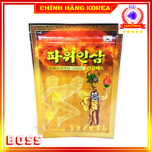 Combo 5 gói cao dán hồng sâm hàn quốc Power vàng 100 miếng - Chăm sóc chấn thương giảm đau koreaboss