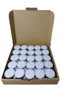 Lilin Tealight Tablet Kaleng Highlight Tekstur Keras 4 jam isi 50 pcs