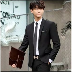 jas pria / blazer pria/ jas kantor/ jas List Putih /jas wisuda