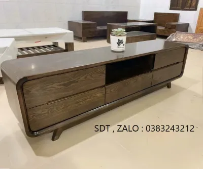kệ tivi gỗ tự nhiên 1m82m2m2 kệ phòng ngủ