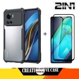 PROMO PAKET 2 INC 1 CASE INFINIX NOTE 30 / INFINIX NOTE 30 PRO / INFINIX NOTE 12 VIP 2022 Ultra Slim Shockproof Transparent Premium Softcase Anti Fall