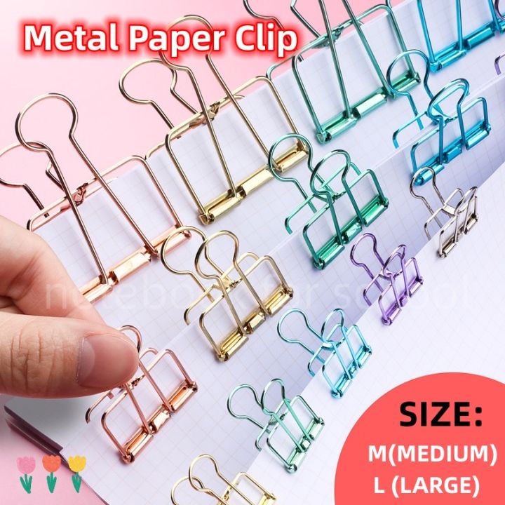 22 PCS Large Long Tail Binder Clips | Heavy Duty Steel Paper Clips For Office, School & Home Organization