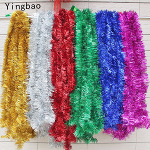 Yingbao 1 pcs Christmas Tree Decoration Long Hanging Tinsel Garland Party Supplies Decor