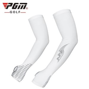 PGM Summer UV Sun Protection Viscose Ice Silk Sleeve Sport Arm Cover with Non-slip Glove Integrated Design XT004