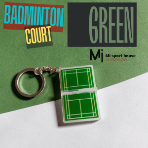 Rantai Kunci Gelanggang Badminton / Badminton Court Keychain - Hadiah Cenderahati Hiasan Gift Souvenir Decoration