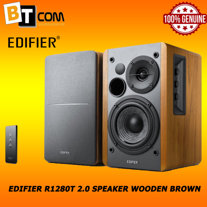 EDIFIER R1280T 2.0 SPEAKER WOODEN BROWN | Lazada