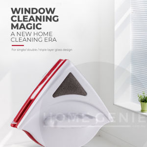 Triangular Magnetic Window Cleaner Wiper For Single Glazed Glass Magnet Window Cleaner Wiper Tool by Home Genie
