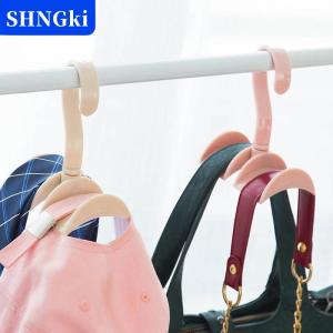 [COD] 🔥🔥🔥SHNGki Mới bền túi giá chủ Home Closet hat Khăn lụa khăn choàng ví túi xách lưu trữ cong móc treo móc treo tường kệ