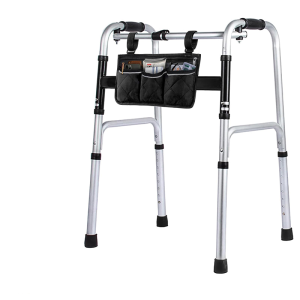 Multi-Functional Adjustable Reciprocal Walker for Adults - Heavy-Duty Stainless Steel Frame with Foldable Design Ideal for Elderly & Rehabilitation Mobility Aid.