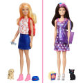 Barbie Day-to-Night Color Reveal Doll ตุ๊กตาบาร์บี้ จุ่มน้ำ พร้อมชุดไปเที่ยวสำหรับกลางวันและกลางคืน ของแท้. 