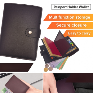 【Safe And Convenient】Multi-Function Ticket And Passport Bag Anti-Theft Rfid Blocking Passport Wallet Portable Receipt Storage Bag