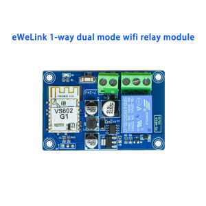 Ewelink WiFi remote control switch Bluetooth dual-mode mobile APP wireless control relay module DC7-24V remote intelligent relay module supports Mi Home Tmall Genie Xiaodu Huawei Smart Life Alexa、Google home、Alice，Support for jog self-locking