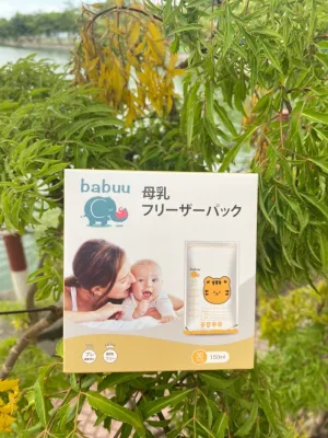 Hộp 30 túi trữ sữa Babuu 150ml Mặt Hổ Bebi123shop