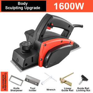 DEKES Professional 1600W Wood Planer Electric Corded Electric Power Tool for Smoothing & Shaving Wood