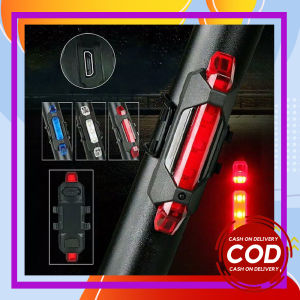 Lampu Belakang Sepeda LED USB Rechargeable Anti Air Lampu Sepeda USB+Kabel Charger