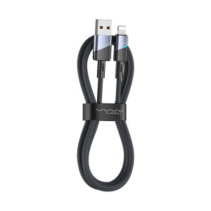 Vyvylabs 2.4A Cable สายชาร์จ USB กับ IPhone ได้อย่างรวดเร็วทนทานอัพเกรดขั้วต่อไนล่อนถักสายไฟแบบมีสาย1เมตรสายส่งข้อมูลสำหรับ IPhone 8-14 iPad