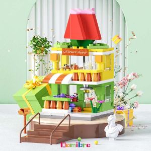 Domibro 185Pcs Store Shoe Building Blocks one piece Brick Educational Toys for Kids Over 5 Years Old