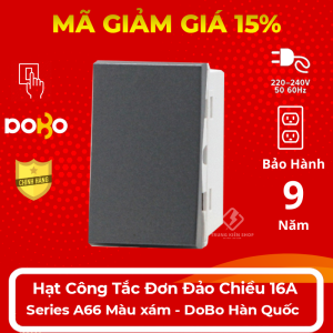 [HÀNG CHÍNH HÃNG] Bộ công tắc 1 chiều - 2 chiều âm tường 16A Dòng A66  DoBo Hàn Quốc nhập khẩu cao cấp - Bảo hành 9 năm - NPP Trung Kiên