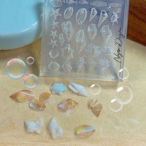 Khuôn mẫu ốc sòsao biển rùa  silicon nail