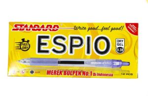 Standard Pen - Espio 0.38 ( Pulpen Pen Ballpoint Alat Tulis ) Per pcs
