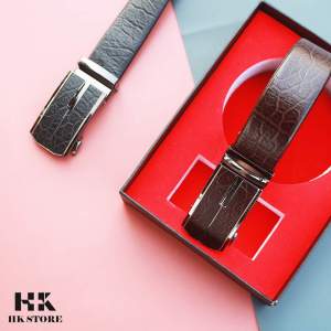 Dây thắt lưng nam da voi cao cấp - sang trọng đẳng cấp - full box - hàng chính hãng HK.STORE