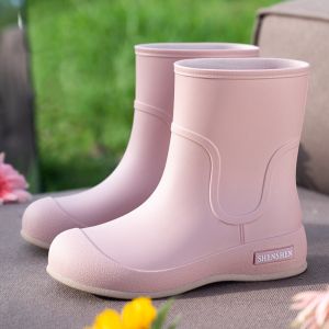 K10SEQ Nhẹ Giày đi mưa Chống trơn trượt Chống thấm nước Giày cao su chống thấm nước. Dễ dàng sử dụng Cổ ngắn đến mắt cá chân Giày đi vườn chống trượt Dành cho nam và nữ.