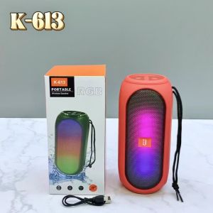 K-613 DISCO SERIES ลำโพงพกพาไร้สาย สีสัน RGB พร้อมช่องเสียบ USB และแบตเตอรี่ในตัว