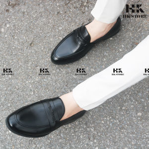Giày nam da bò thật 100% kiểu dáng trẻ chung kết hợp quần âu quần vải lịch lãm sang xịn