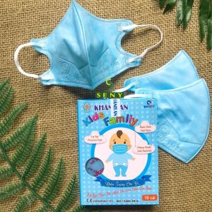 [GIÁ SỈ] Combo 100 cái khẩu trang 3D cho bé 5 tuổi đến 10 tuổi Khánh An 3 lớp kháng khuẩn ngăn bụi
