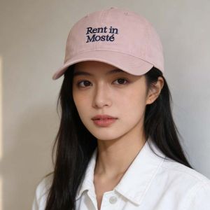 OEUVR Soft Top Construction Embroidered Baseball Cap Big Head Friendly Adjustable Metal Buckle Curved Brim Sunshade Topper Washed Cotton Dad Hat Distressed Vintage Finish Retro Lettered Duckbill Cap Outdoor Sun Protection