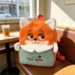DOWNA Judy Nick Ba lô Zootopia 2 Công suất lớn Phim hoạt hình Túi du lịch Dễ thương 3D sống động như thật Túi xách học sinh Quà tặng cho bé trai và bé gái