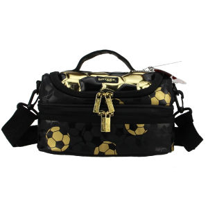 Childrens lunch bag Golden Football crossbody bag shoulder bags boys picnic bag fruit lunchbox 9 inches