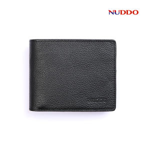 Ví da nam cao cấp NUDDO bóp nam da bò thật vân hạt kiểu dáng ngang cao cấp NN006