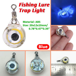 Suke Fishing Lure Trap Light LED Deep Drop Underwater Eye Shape Fishing Squid Bait Luminous Lure Lamp for Attracting Fish