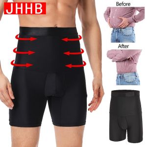 Men Body Shaper Compression Shorts Waist Trainer Tummy Control Slimming Shapewear Modeling Girdle Anti Chafing Boxer Underwear