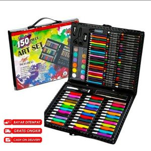 krayon lengkap 1 set gratis ongkir Pensil warna lengkap 1 set murah Crayon set isi 150 pcs Mainan anak perempuan lengkap 1 set viral Tik tok Crayon Warna Lengkap Crayon set komplit Crayon lengkap 1 set