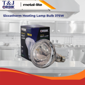 Orbik Infrared Siccatherm Heat Lamp Bulb R125 E27 375W – Food Warmer Buffet Catering Kitchen