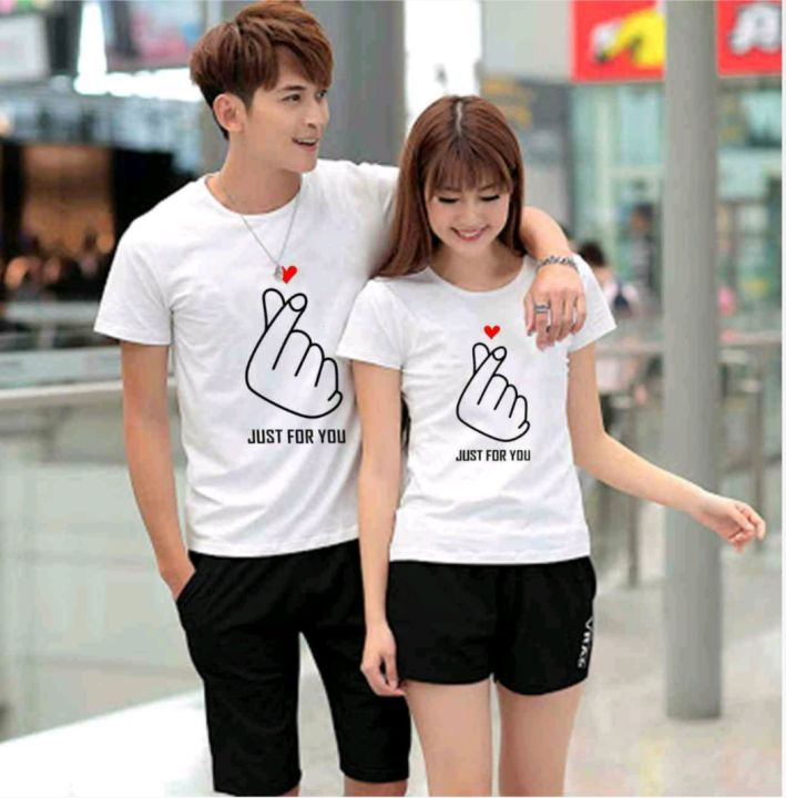 GSL Baju Couple Pasangan Just For You Terbaru Distro Kaos Oblong