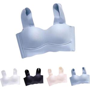 COCOAFashion ยกทรงไร้รอยต่อสำหรับผู้หญิงบราดันทรงบราไร้โครงเรียบเนียนนุ่มสบายสำหรับผู้หญิง